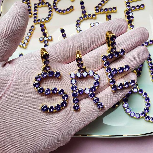 Purple Color Single Zircon Tennis Letters Necklaces & Pendant For Men/Women Hot Sell Necklace with Tennis chain, Silver
Purple Color Single Zircon Tennis Letters Necklaces & Pendant For Men/Women Hot Sell Necklace with Tennis chain, Silver
