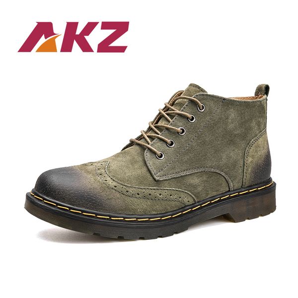 akz 2020 new autumn winter men boots pig leather male boots round toe man flats warm snow brogue shoes, Black
akz 2020 new autumn winter men boots pig leather male boots round toe man flats warm snow brogue shoes, Black