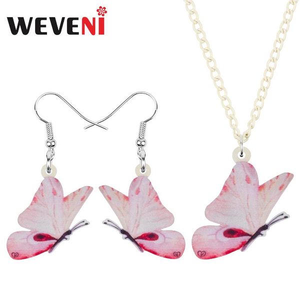 weveni acrylic sweet pink butterfly jewelry sets animal insect earrings necklace for women girls friends fashion birthday gifts, Silver
weveni acrylic sweet pink butterfly jewelry sets animal insect earrings necklace for women girls friends fashion birthday gifts, Silver