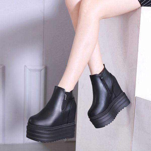 women's rubber boots fashion womens shoes 2020 zipper booties ladies round toe platform boots-women rain punk high heel, Black
women's rubber boots fashion womens shoes 2020 zipper booties ladies round toe platform boots-women rain punk high heel, Black