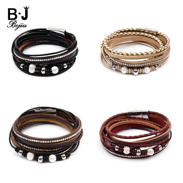 tennis gothic handmade braided leather wrap bracelets for women cz pearl stainless steel magnetic clasp weave bracelet jewelry bc360, Golden;silver
tennis gothic handmade braided leather wrap bracelets for women cz pearl stainless steel magnetic clasp weave bracelet jewelry bc360, Golden;silver
