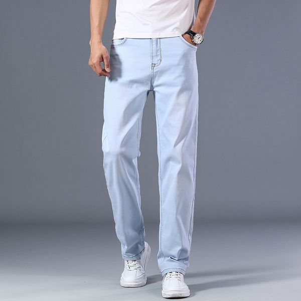 men's jeans 2021 autumn plus size 40 42 44 light blue thin loose and straight classic style cotton high stretch denim pants
men's jeans 2021 autumn plus size 40 42 44 light blue thin loose and straight classic style cotton high stretch denim pants