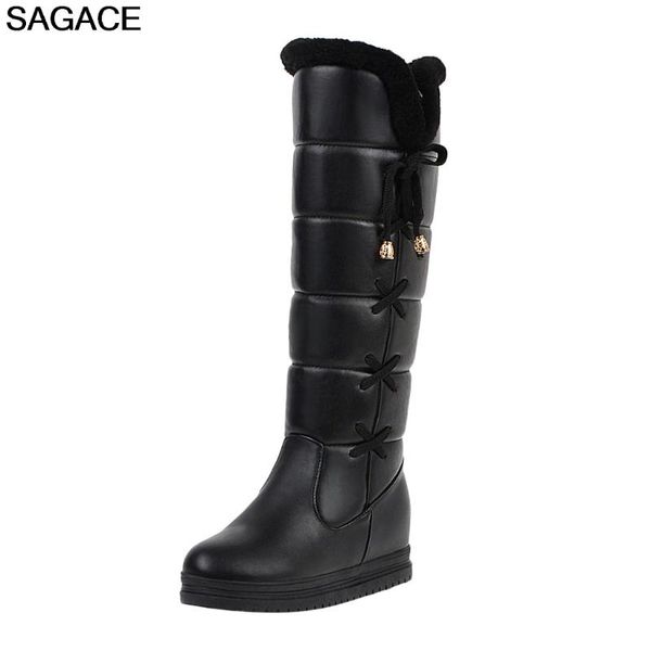 fashion women winter snow boots warm fur wedges high heels boots solid high long shoes woman wedges zapatos de mujer, Black
fashion women winter snow boots warm fur wedges high heels boots solid high long shoes woman wedges zapatos de mujer, Black