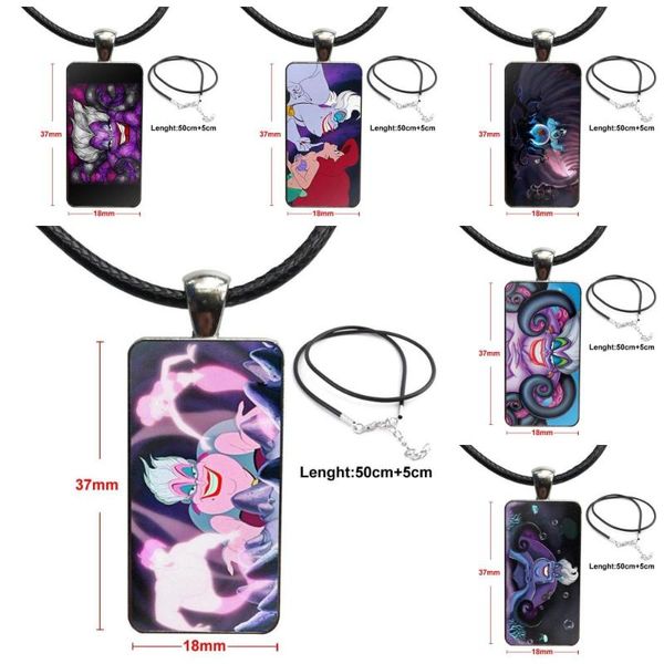 ursula the little mermaid glass cabochon jewelry steel color with long pendant choker rectangle necklace for women, Silver
ursula the little mermaid glass cabochon jewelry steel color with long pendant choker rectangle necklace for women, Silver