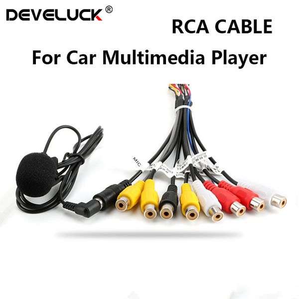 develuck universal car stereo radio rca output wire aux-in adapter cable with microphone video output/input audio subwoofer
develuck universal car stereo radio rca output wire aux-in adapter cable with microphone video output/input audio subwoofer