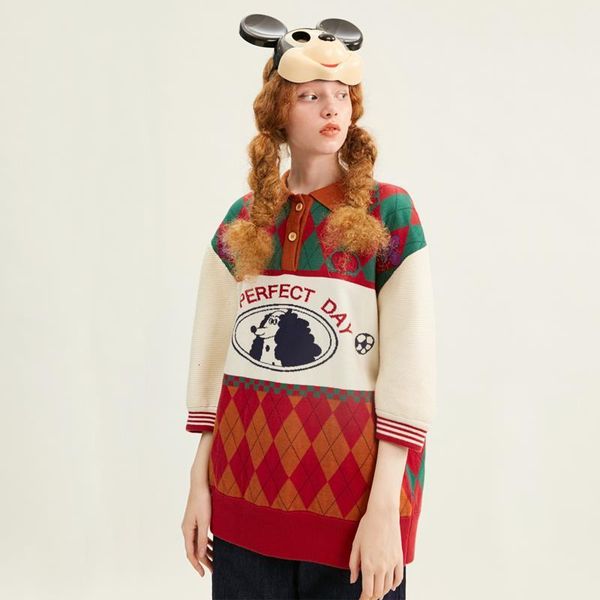 spring sweaters brand new women half sleeve cartoon dog knitted knit diamond pattern pullovers young ladies sweaters cc064, White;black
spring sweaters brand new women half sleeve cartoon dog knitted knit diamond pattern pullovers young ladies sweaters cc064, White;black
