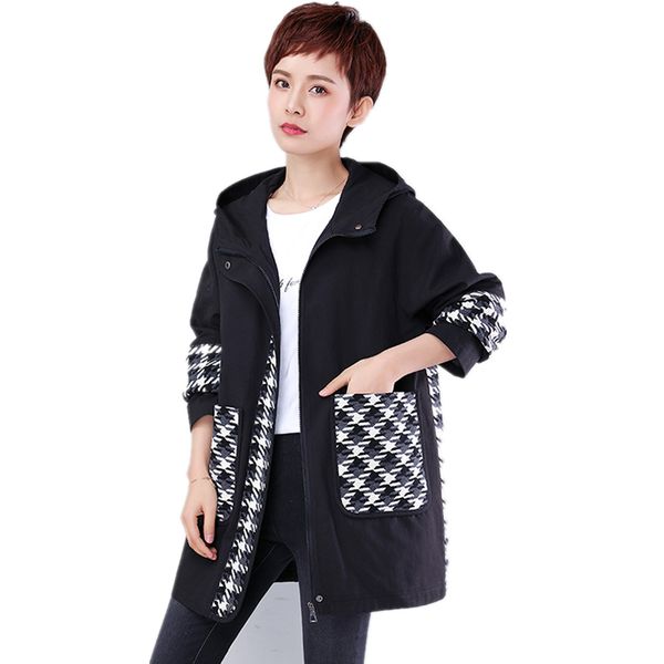 plaid trench coat for women clothes 2020 spring fashion plus size 100% cotton casual loose black hooded spliced brown coats, Tan;black
plaid trench coat for women clothes 2020 spring fashion plus size 100% cotton casual loose black hooded spliced brown coats, Tan;black