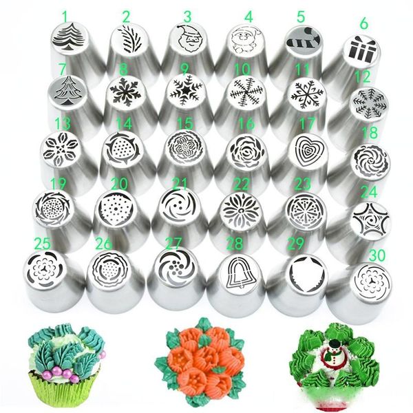 30pcs/set russian piping tips set christmas design icing tips russian nozzles bakeware cupcake cake decorating pastry baking tool c0764
30pcs/set russian piping tips set christmas design icing tips russian nozzles bakeware cupcake cake decorating pastry baking tool c0764