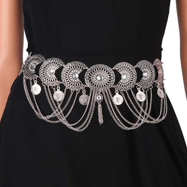 women vintage belly waist chain jewelry hollow crystal tassel geometry coin body chain summer beach body waist belly, Black;brown
women vintage belly waist chain jewelry hollow crystal tassel geometry coin body chain summer beach body waist belly, Black;brown