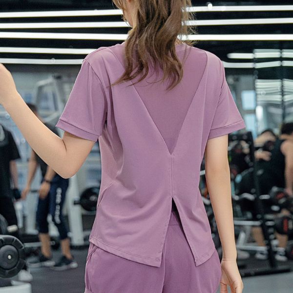 gxqil back mesh sport shirt woman 2020 autumn winter gym jogging sports women furcal breathable fitness t-shirt purple black, White;red
gxqil back mesh sport shirt woman 2020 autumn winter gym jogging sports women furcal breathable fitness t-shirt purple black, White;red