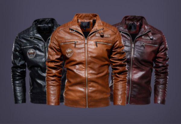New Men's Leather Jacket Fashion Motorcycle Clothing Modern European and American Male Business Casual Jackets
New Men's Leather Jacket Fashion Motorcycle Clothing Modern European and American Male Business Casual Jackets