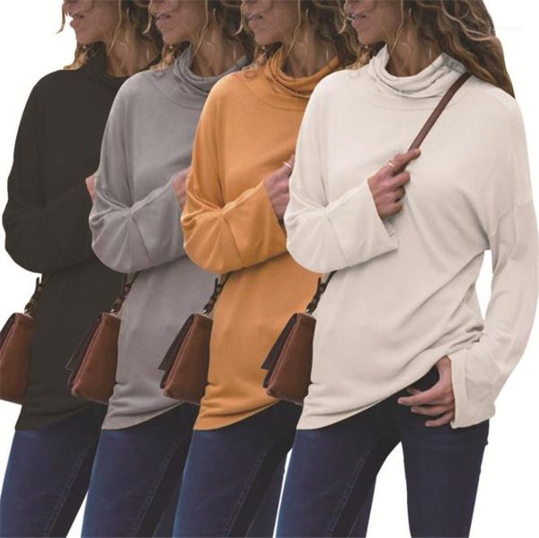 tshirt casual solid color long sleeve stand collar loose tshirts new arrival womens spring autumn women, White
tshirt casual solid color long sleeve stand collar loose tshirts new arrival womens spring autumn women, White