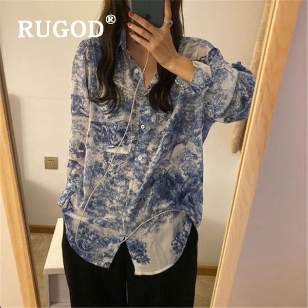 women's blouses & shirts rugod 2021 spring vintage blouse women long sleeve elegant korean fashion clothing woman casual loose shirt, White
women's blouses & shirts rugod 2021 spring vintage blouse women long sleeve elegant korean fashion clothing woman casual loose shirt, White