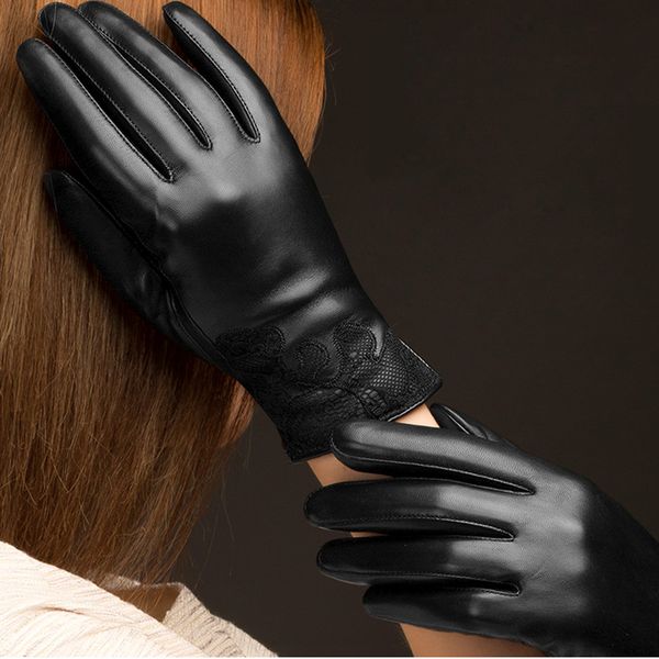 genuine leather gloves women fashion black lace embroidery sheepskin gloves winter driving glove nw057-5, Blue;gray
genuine leather gloves women fashion black lace embroidery sheepskin gloves winter driving glove nw057-5, Blue;gray