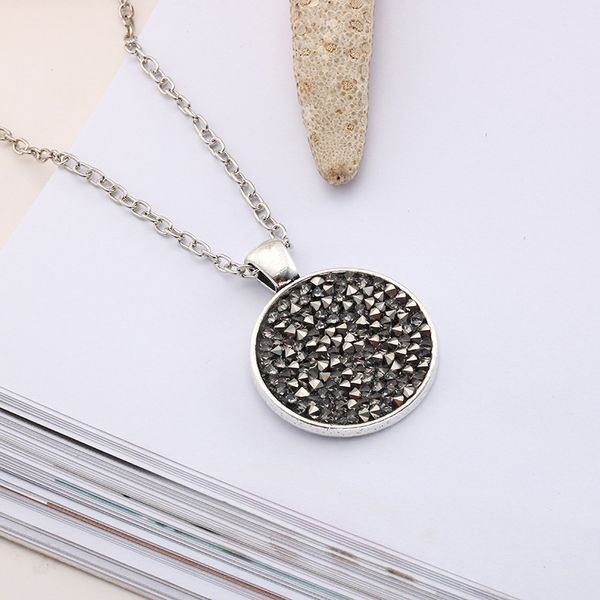 5 cone color geometric round enamel crystal zircon necklace rhinestone cartoon kawaii cubic zirconia colorful jewelry, Silver
5 cone color geometric round enamel crystal zircon necklace rhinestone cartoon kawaii cubic zirconia colorful jewelry, Silver