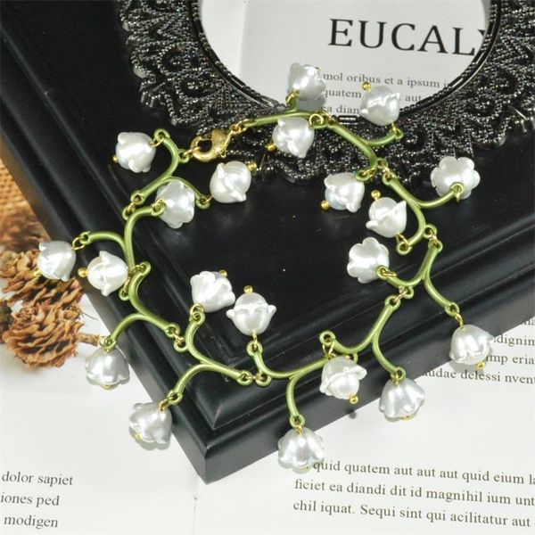 fashion green bell orchid flower bracelet chic green pearl summer cute jewelry bracelet for women girl gift plant jewelry, Black
fashion green bell orchid flower bracelet chic green pearl summer cute jewelry bracelet for women girl gift plant jewelry, Black