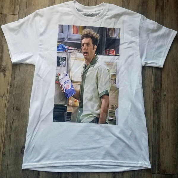kramer от сейнфельд молоко коробки mens soft fit t shirt новый s m l xl 2x 3x