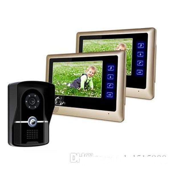 7-inch ultra-thin aluminum panel color fashion new touch button video intercom non-radiation doorbell one pair two
7-inch ultra-thin aluminum panel color fashion new touch button video intercom non-radiation doorbell one pair two
