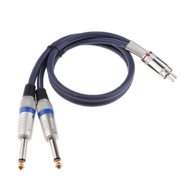 audio cable dual 1/4\" jack 6.35mm to dual rca phono for mixer amplifier
audio cable dual 1/4\" jack 6.35mm to dual rca phono for mixer amplifier
