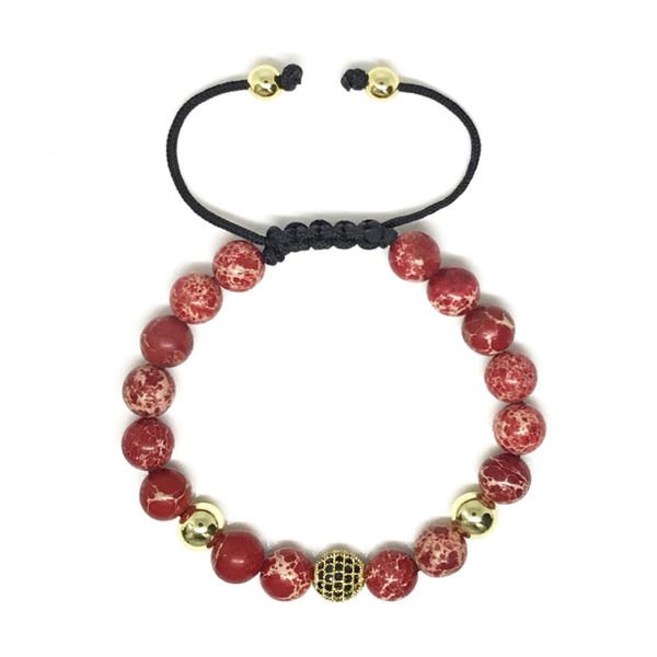 new arrivals irbacoo men bracelet red imperial stone gold disco ball knitting jewelry for male, Golden;silver
new arrivals irbacoo men bracelet red imperial stone gold disco ball knitting jewelry for male, Golden;silver