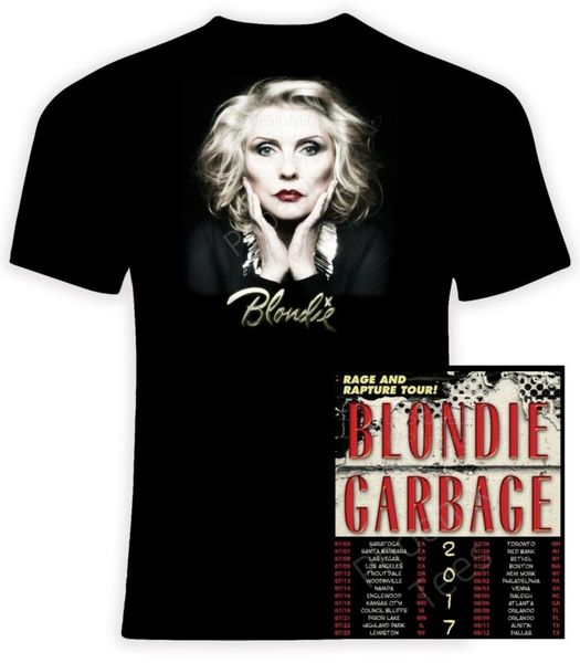 blondie rage and rapture tour 2017 with garbage t shirt 
blondie rage and rapture tour 2017 with garbage t shirt
