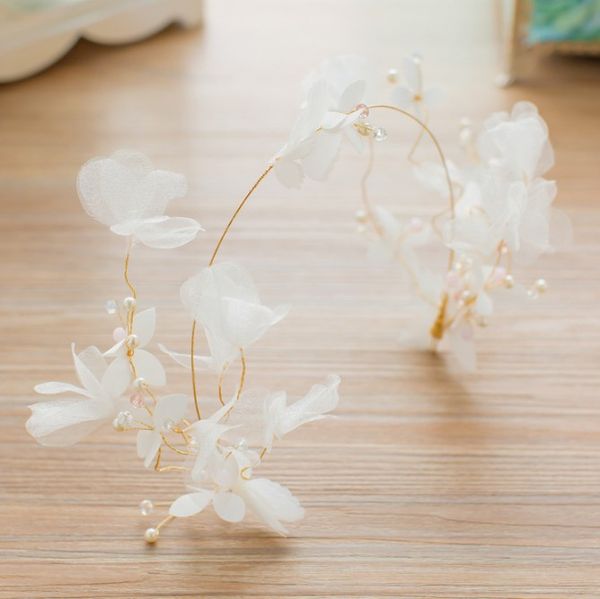 women bridal romantic white butterfly flower crown headband floral hairband festival wedding prom party accessories headdress, Golden;silver
women bridal romantic white butterfly flower crown headband floral hairband festival wedding prom party accessories headdress, Golden;silver