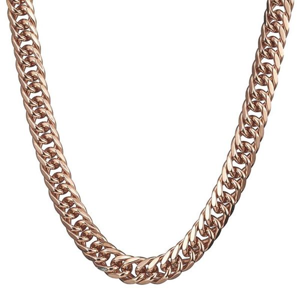 heavy huge 14/16mm rose gold tone cuban curb link chain stainless steel necklace/bracelet mens gift 7-40 inch custom size, Silver
heavy huge 14/16mm rose gold tone cuban curb link chain stainless steel necklace/bracelet mens gift 7-40 inch custom size, Silver