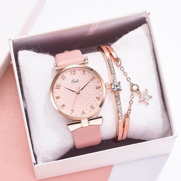 wristwatches 2pcs set women watches bracelet flowers ladies watch casual leather quartz wristwatch clock gifts relogio feminino, Slivery;brown
wristwatches 2pcs set women watches bracelet flowers ladies watch casual leather quartz wristwatch clock gifts relogio feminino, Slivery;brown