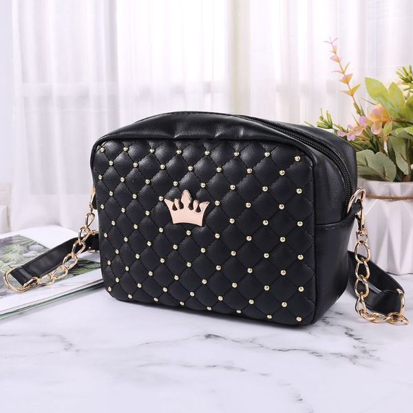 women shoulder bag with crown mini rivet fashion beautiful lady messenger bag party x7xc
women shoulder bag with crown mini rivet fashion beautiful lady messenger bag party x7xc