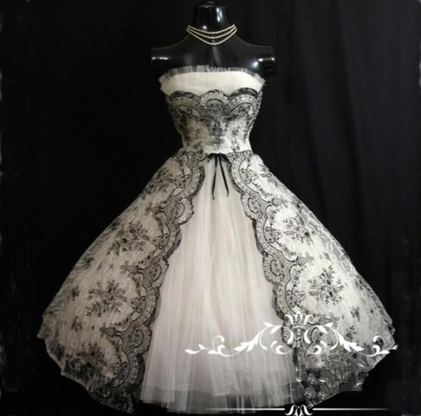 gothic 1950-е, черные белые короткие свадебные платья 2021 без бретелек плюс размер кружевной длиной чайной длиной кантри классический аппли, White
gothic 1950-е, черные белые короткие свадебные платья 2021 без бретелек плюс размер кружевной длиной чайной длиной кантри классический аппли, White