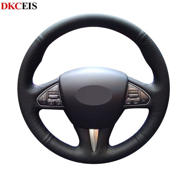 diy hand-stitched black soft pu artificial leather car steering wheel cover for infiniti q50 2020 2014 qx50 2020
diy hand-stitched black soft pu artificial leather car steering wheel cover for infiniti q50 2020 2014 qx50 2020