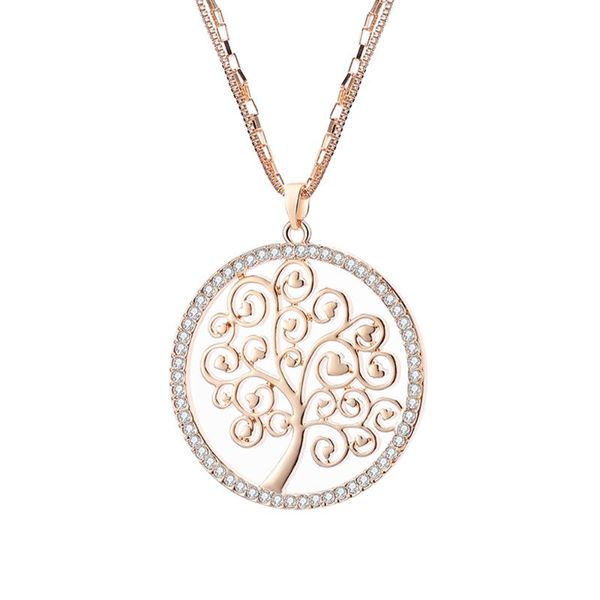 pendant necklaces charm tree of life necklace for women gold color double chain crystal heart long necklace female jewelry statement, Silver
pendant necklaces charm tree of life necklace for women gold color double chain crystal heart long necklace female jewelry statement, Silver