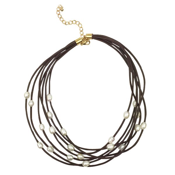 chokers short natural freshwater pearl leather necklace women boho jewelry rope choker fashion 2021collier perle kolye, Golden;silver
chokers short natural freshwater pearl leather necklace women boho jewelry rope choker fashion 2021collier perle kolye, Golden;silver