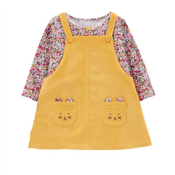 baby girl dress set 2pcs long sleeve floral t-shirt with cute 3d pocket strap dress spring fall baby braces dress wick velvet c0922, Blue
baby girl dress set 2pcs long sleeve floral t-shirt with cute 3d pocket strap dress spring fall baby braces dress wick velvet c0922, Blue