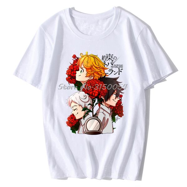 the promised neverland hope emma norman ray anime white t-shirt summer men cotton o-neck tshirt hip hop tee shirt harajuku
the promised neverland hope emma norman ray anime white t-shirt summer men cotton o-neck tshirt hip hop tee shirt harajuku
