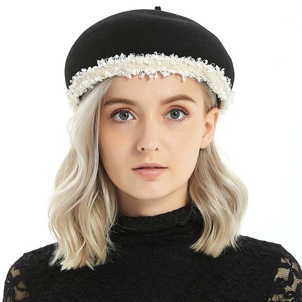 berets solid color women's girl's beret female french artist warm wool winter beanie hat british style m83, Blue;gray
berets solid color women's girl's beret female french artist warm wool winter beanie hat british style m83, Blue;gray