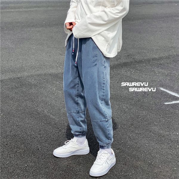 men's jeans autumn super fire ins wide-leg tooling for boys korean loose straight wild casual drawstring trousers, Blue
men's jeans autumn super fire ins wide-leg tooling for boys korean loose straight wild casual drawstring trousers, Blue