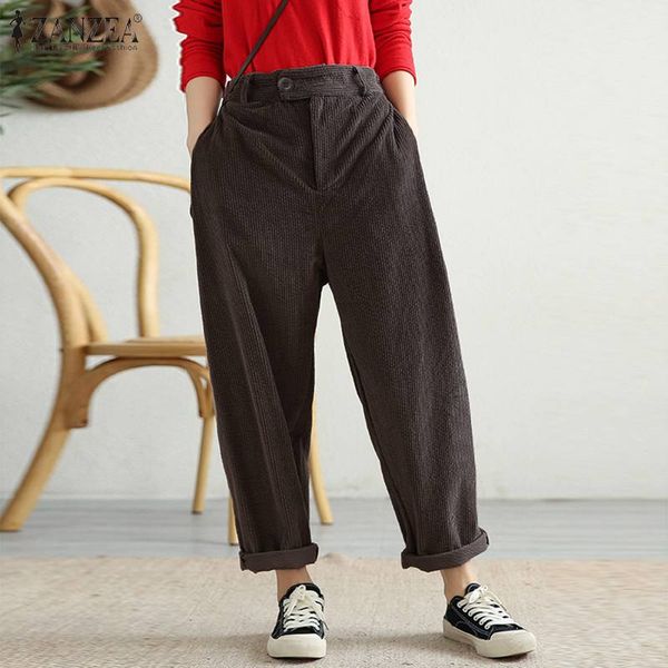 zanzea women corduroy trousers vintage solid long harem pants casual loose wide leg pants femme pantalon turnip streetwear 5xl, Black;white
zanzea women corduroy trousers vintage solid long harem pants casual loose wide leg pants femme pantalon turnip streetwear 5xl, Black;white
