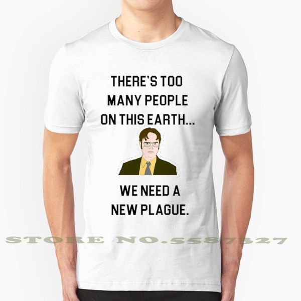 new plague - dwight the office black white tshirt for men women dwight schrute office the office michael funny tv show plague