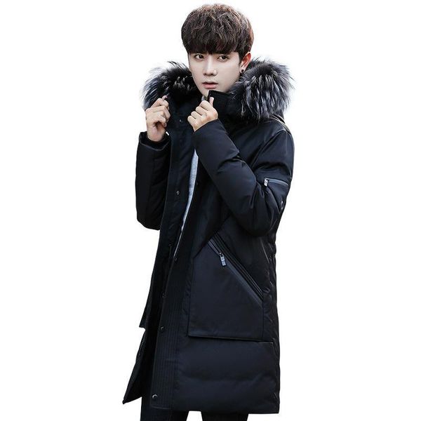 new mens down fur collar acket winter coat hooded jackets men outdoor fashion casual thicken, Black
new mens down fur collar acket winter coat hooded jackets men outdoor fashion casual thicken, Black