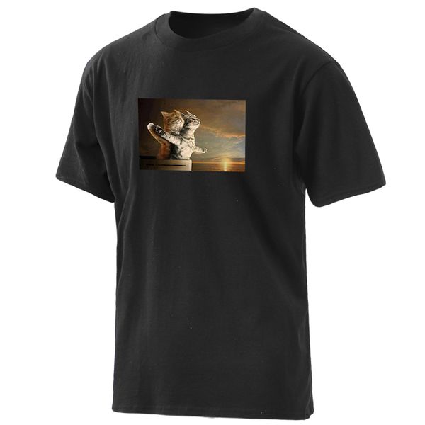 titanic funny cat mens t-shirts 100% cotton hip hop short sleeve clothing round neck fashion male streetwear retro homme
titanic funny cat mens t-shirts 100% cotton hip hop short sleeve clothing round neck fashion male streetwear retro homme