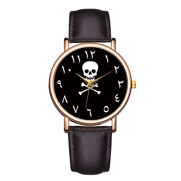 2020 new fashion skull dial women men watch ladies casual leather strap quartz clock gift reloj hombre relogio masculino, Slivery;brown
2020 new fashion skull dial women men watch ladies casual leather strap quartz clock gift reloj hombre relogio masculino, Slivery;brown