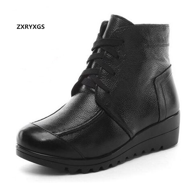 boots 2021 fashion elegant lace-up side zipper winter warm shoes woman snow wedges non-slip comfort genuine leather, Black
boots 2021 fashion elegant lace-up side zipper winter warm shoes woman snow wedges non-slip comfort genuine leather, Black