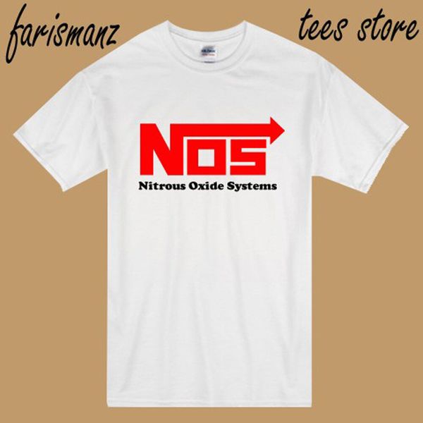 new nos nitrous oxide systems red logo men's white t-shirt size s to 3xl
new nos nitrous oxide systems red logo men's white t-shirt size s to 3xl
