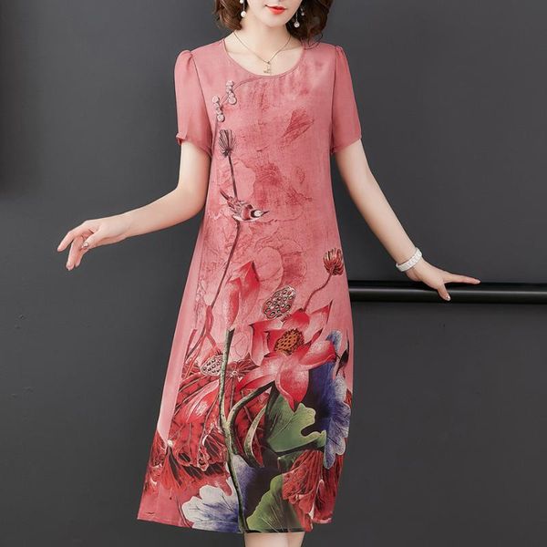 casual dresses 2021 summer silk print midi fashion vintage l-5xl plus size runway elegant female bodycon vestidos, Black;gray
casual dresses 2021 summer silk print midi fashion vintage l-5xl plus size runway elegant female bodycon vestidos, Black;gray