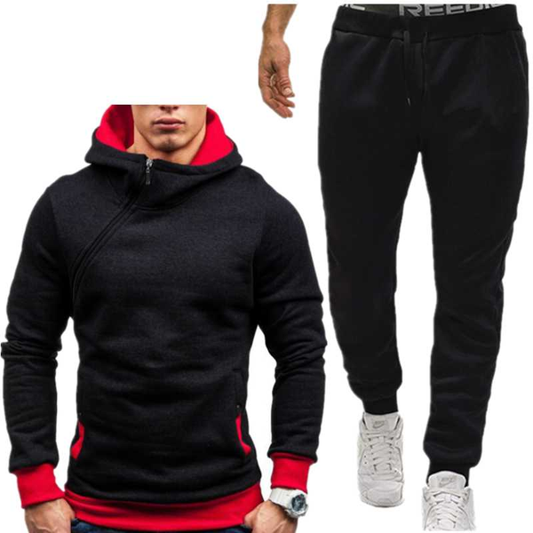 mens tracksuit mens sports casual style sweater zipper set solid color fashion cardigan hoodie set combination, Gray
mens tracksuit mens sports casual style sweater zipper set solid color fashion cardigan hoodie set combination, Gray