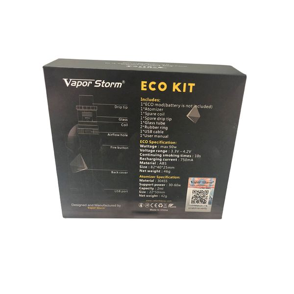 original vaporizer box e vape 90w eco storm mod kit kit thread v tank 510 vapor eco fast with dhl cigarette gcpks
original vaporizer box e vape 90w eco storm mod kit kit thread v tank 510 vapor eco fast with dhl cigarette gcpks