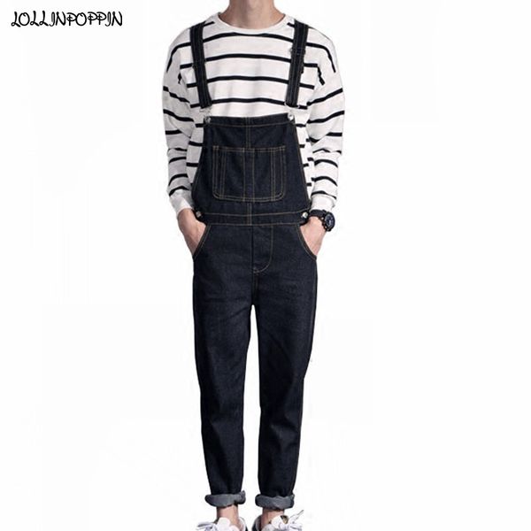 men's jeans men bib black denim overalls 2021 male overall with suspenders korean fashion mens jean, Blue
men's jeans men bib black denim overalls 2021 male overall with suspenders korean fashion mens jean, Blue