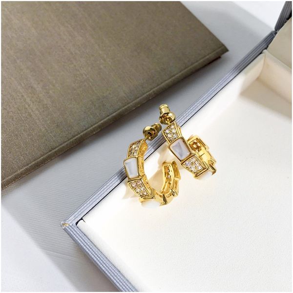 Cute Snake Earring Gold Plated Vermeil Sterling Silver Pave White Green Lovely Sweet Girl Dainty Earrings Luxury Designer Brand Jewelry
Cute Snake Earring Gold Plated Vermeil Sterling Silver Pave White Green Lovely Sweet Girl Dainty Earrings Luxury Designer Brand Jewelry