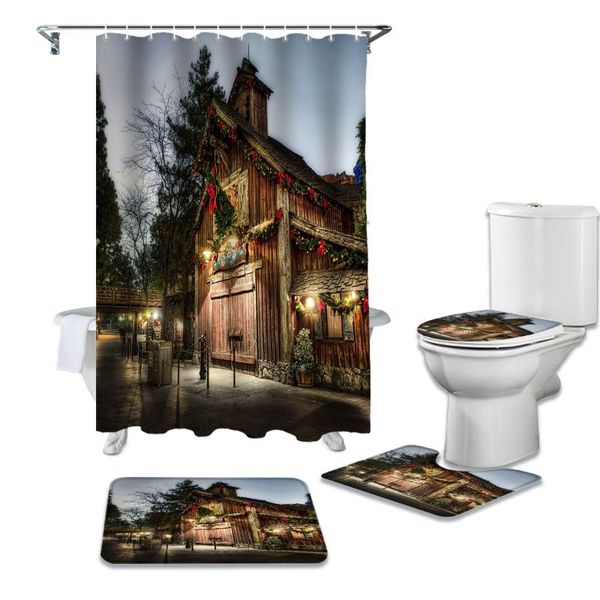 shower curtains christmas street wooden house decoration curtain waterproof set bathroom and rug sets
shower curtains christmas street wooden house decoration curtain waterproof set bathroom and rug sets